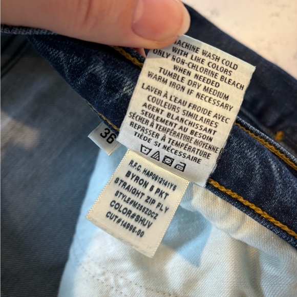 Hudson Men’s Byron Slim Straight Denim Jeans size 36 with 33” inseam like new - Picture 7 of 14